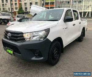 2015 Toyota Hilux TGN121R Workmate White Automatic 6sp A Dual Cab Utility