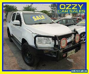 2013 Holden Colorado RG LX (4x4) White Manual 5sp M Crew Cab P/Up