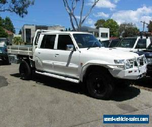 2003 Nissan Patrol GU ST (4x4) White Manual 5sp M Coil Cab Chassis