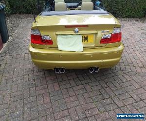 phoenix yellow BMW M3 e46 convertible with hard roof