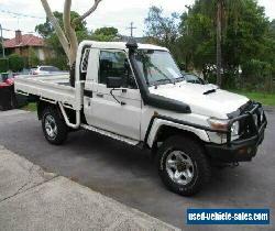 2010 Toyota Landcruiser VDJ79R 09 Upgrade GX (4x4) White Manual 5sp M for Sale