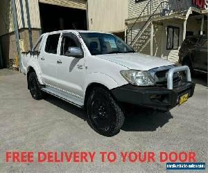 2008 Toyota Hilux GGN25R SR5 White Automatic A Utility