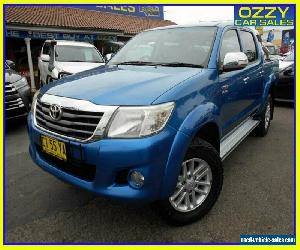 2012 Toyota Hilux GGN25R MY12 SR5 (4x4) Blue 5 SP AUTOMATIC Dual Cab Pick-up