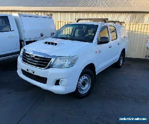 2012 Toyota Hilux KUN16R SR Utility Dual Cab 4dr Man 5sp 3.0DT White Manual M for Sale