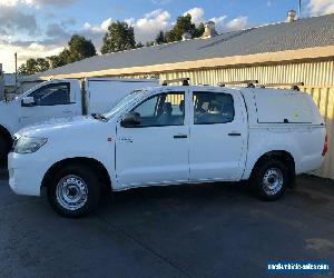 2012 Toyota Hilux KUN16R SR Utility Dual Cab 4dr Man 5sp 3.0DT White Manual M