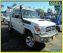 2013 Toyota Landcruiser VDJ79R MY12 Update GXL (4x4) White Manual 5sp M for Sale