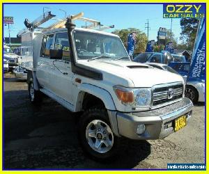 2013 Toyota Landcruiser VDJ79R MY12 Update GXL (4x4) White Manual 5sp M