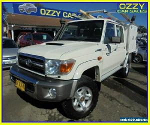 2013 Toyota Landcruiser VDJ79R MY12 Update GXL (4x4) White Manual 5sp M