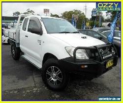 2008 Toyota Hilux KUN26R 08 Upgrade SR (4x4) White Manual 5sp M X Cab C/Chas for Sale