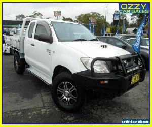 2008 Toyota Hilux KUN26R 08 Upgrade SR (4x4) White Manual 5sp M X Cab C/Chas