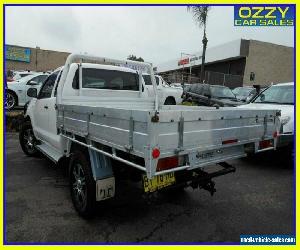 2008 Toyota Hilux KUN26R 08 Upgrade SR (4x4) White Manual 5sp M X Cab C/Chas