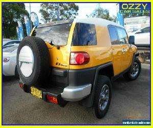 2012 Toyota FJ Cruiser GSJ15R Yellow Automatic 5sp A Wagon