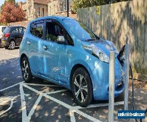 nissan leaf accenta 2015 Blue. Electric car.