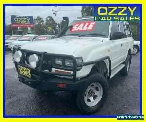 1994 Toyota Landcruiser (4x4) White Manual 5sp M Wagon