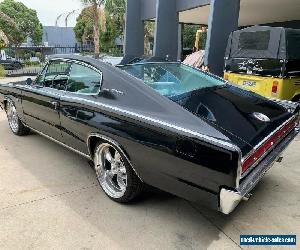 1966 DODGE CHARGER 383 BIG BLOCK FINISHED IN TRIPLE BLACK AND WHITE TRIM !WOW