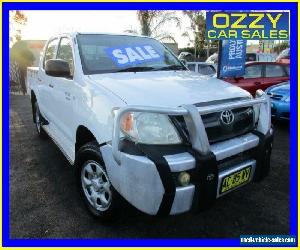 2005 Toyota Hilux GGN15R SR White Manual 5sp M Dual Cab Pick-up