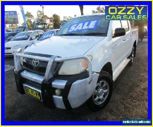 2005 Toyota Hilux GGN15R SR White Manual 5sp M Dual Cab Pick-up