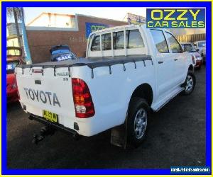 2005 Toyota Hilux GGN15R SR White Manual 5sp M Dual Cab Pick-up