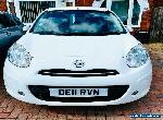 2011 Stunning White Micra 1.2 ACENTA HATCHBACK, Low Mileage, Full Service hist for Sale