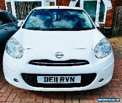 2011 Stunning White Micra 1.2 ACENTA HATCHBACK, Low Mileage, Full Service hist for Sale