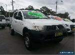 2008 Mitsubishi Triton ML MY09 GLX White Manual 5sp M Utility for Sale