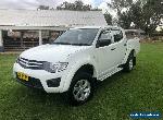 2015 Mitsubishi Triton MN MY15 GLX White Automatic 4sp A Double Cab Utility for Sale