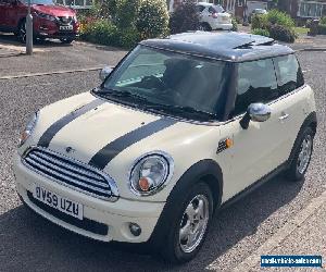 mini cooper 1.6 petrol 59 plate panoramic roof 12 months MOT Pepper White/Black