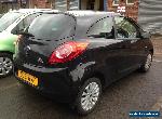 2011 FORD KA ZETEC BLACK LIGHT DAMAGED CAT D REPAIRABLE SPARES OR REPAIR  for Sale