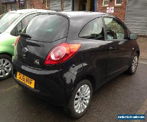 2011 FORD KA ZETEC BLACK LIGHT DAMAGED CAT D REPAIRABLE SPARES OR REPAIR 