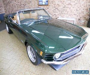 1970 Ford Mustang Green Manual 5sp M Convertible