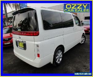 2003 Nissan Elgrand E50 White Automatic 4sp A Wagon