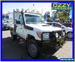 2008 Toyota Landcruiser VDJ79R Workmate (4x4) White Manual 5sp M Cab Chassis