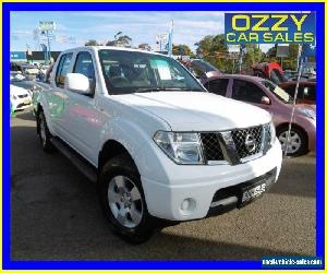 2010 Nissan Navara D40 ST (4x4) White Manual 6sp M Dual Cab Pick-up