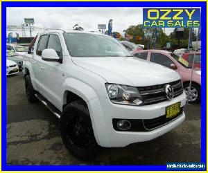 2013 Volkswagen Amarok 2H MY13 TDI400 Highline (4x4) White Manual 6sp M