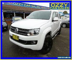 2013 Volkswagen Amarok 2H MY13 TDI400 Highline (4x4) White Manual 6sp M