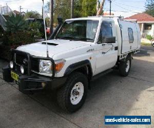 2011 Toyota Landcruiser VDJ79R 09 Upgrade GX (4x4) White Manual 5sp M