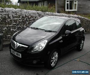 2008 VAUXHALL CORSA SXI A/C BLACK 1.4