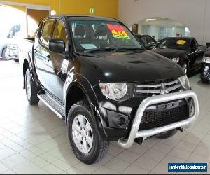 2009 Mitsubishi Triton MN MY10 GL-R Black Manual 5sp M Dual Cab Utility