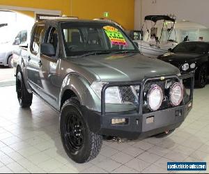 2011 Nissan Navara RX D40 Grey Manual M Dual Cab Utility