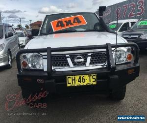 2003 Nissan Navara D22 ST-R (4x4) White Manual 5sp M Dual Cab Pick-up