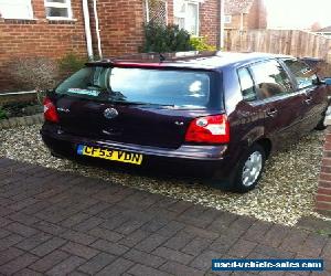  vw polo twist 14cc  in purple 03reg new mot  