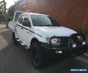 2007 Mitsubishi Triton ML MY08 GLX (4x4) White Manual 5sp M Dual Cab Utility for Sale