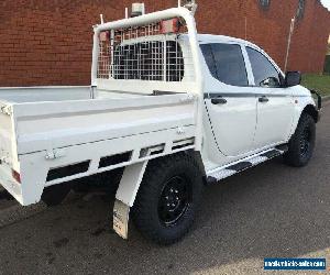 2007 Mitsubishi Triton ML MY08 GLX (4x4) White Manual 5sp M Dual Cab Utility