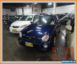 2001 Subaru Impreza MY01 GX (AWD) Blue Manual 5sp M Sedan for Sale