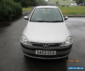 2003 VAUXHALL CORSA CLUB 12V SILVER