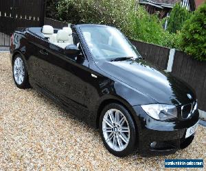 STUNNING 2009 BMW 123D M SPORT CONVERTIBLE MANUAL BLACK