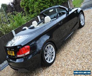 STUNNING 2009 BMW 123D M SPORT CONVERTIBLE MANUAL BLACK