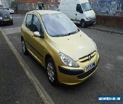 2001 PEUGEOT 307 GLX HDI YELLOW SPARES OR REPAIR  for Sale