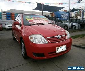 2006 Toyota Corolla ZZE122R Ascent Red Automatic 4sp A Sedan