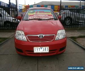 2006 Toyota Corolla ZZE122R Ascent Red Automatic 4sp A Sedan